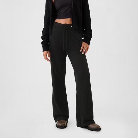 NWT GAP S Black CashSoft Sweater Pants Uber Warm & Comfy Knit Pants - Picture 1 of 9